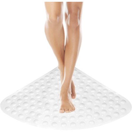 Halkfri badrumsmatta Triangelmönstrad Duschmatta med sugkoppar Q