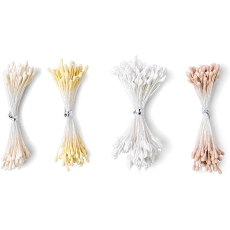 Flower Dust Leaf 664614, Vit/Cream, 400 st, 3 olika storlekar, flerfärgad, en one size