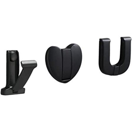 Kolmiosainen kirjaintaitettava piilotettu naulakko seinälle