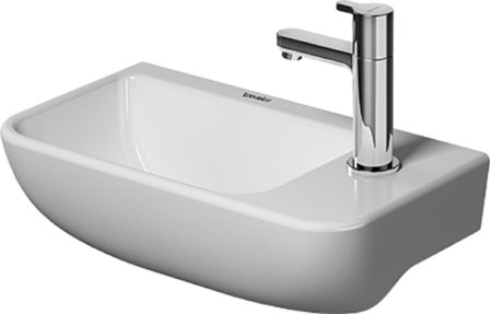 Duravit Me By Starck Tvättställ 400x220, blandarhål höger, vit, Badrum