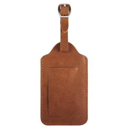 Luggage Tag | Cambodia Tan Full-Grain Buffalo Leather for Men