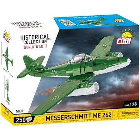 Byggsats i tegel - COBI - Messerschmitt Me 262 - 250 bitar - Att montera själv - Blandat