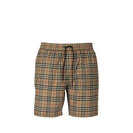 Burberry Guildes tartan vintage badbyxor brun, Herr, Herr, Storlek: M