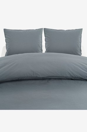 Borganäs of Sweden - Pussilakanasetti Percale Dubbel, 3 osaa - Sininen - Pussilakanasetit - 220X210 - - Homeroom