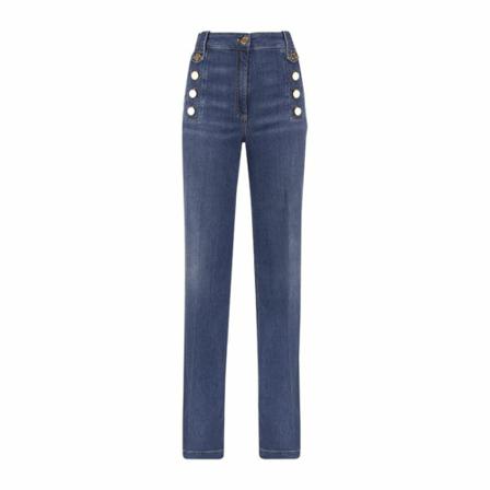 Elisabetta Franchi, jeans Blauw, Dames, Maat:W28,stretch