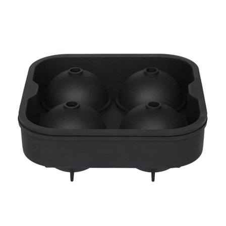 Silikoneisform til fire kugleformede isterninger