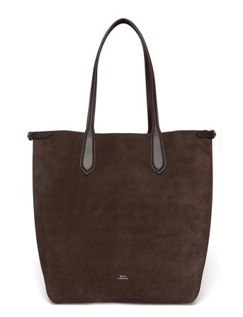 Bellport Suede North-South Tote Brown Polo Ralph Lauren