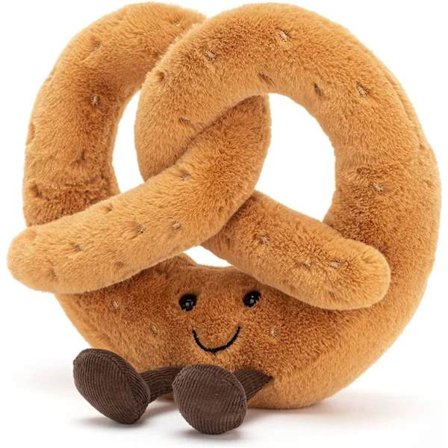 Hot tilbud til lav pris! Jellycat Amuseables Pretzel Plyslegetøj, 18 cm | Madplys | Sjov gaveidé - Glad