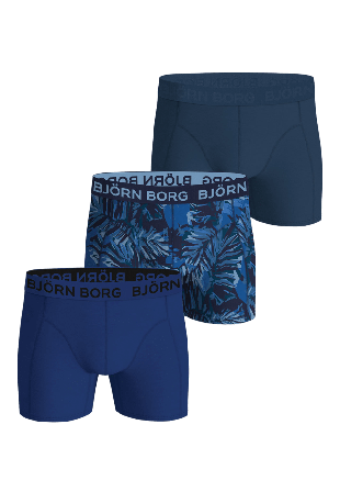 Björn Borg Cotton Stretch Boxer 3P Underkläder Herr Flerfärgad M