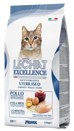 LeChat Excellence Sterilised Cibo Secco Pollo Per Gatti Adulti