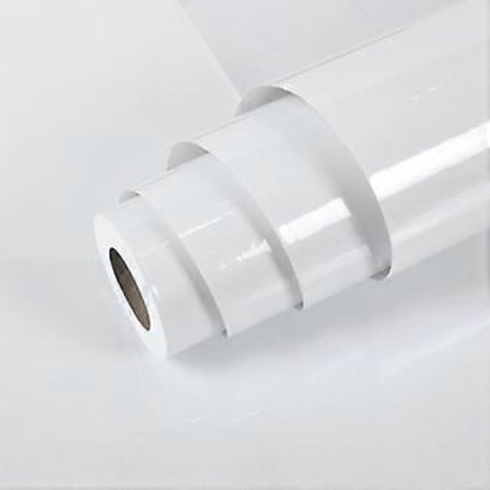 Hode Vit Blank Möbel Självhäftande Papper 60X300cm Möbeldekaler Vinyl Självhäftande Sovrum Kök Bänkskivor Tapet