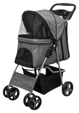 Trixie - Hundvagn, Grå 47×h100×80 cm max 15 kg - Hund - Hundebur & transportvesker - Hundevesker & ryggsekker - ZOO.no