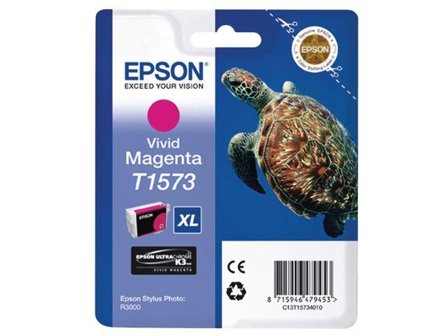 Epson T1573 - livlig magenta - original - blekkpatron