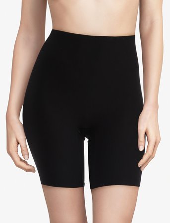 CHANTELLE Soft Stretch High Waist Mid-Thigh Short - Black - ONE SIZE