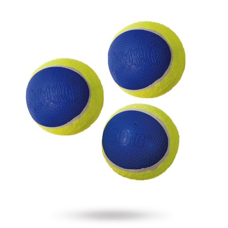 KONG - Kong Airdog Squeakair Ultra 3-pack Ø7cm - Till hundpromenaden - Hundleksaker