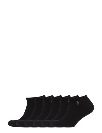 Polo Ralph Lauren Cushioned Low-Cut-Sock 6-Pack - Black - ONE SIZE