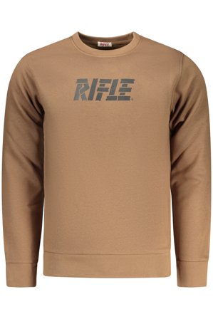 Rifle Felpa Senza Zip Uomo Marrone