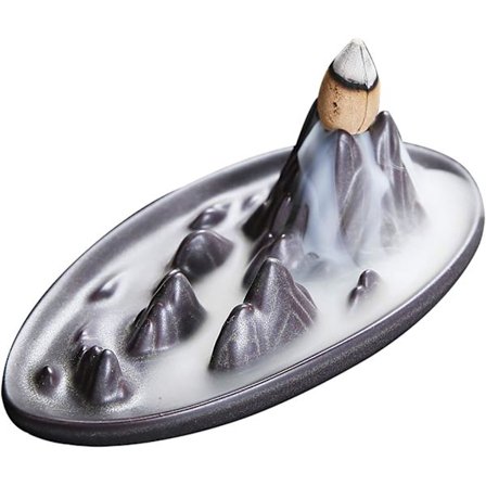 Keramisk vannfall røkelseholder, vannfall tilbakeløp røkelse brenner