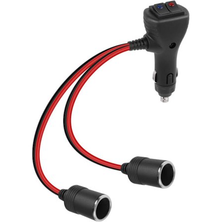 2025 Seneste Model 1 til 2 Bil Cigaretlighter Splitter, 2-Socket Bil Cigaretlighter Adapter med Dobbelte Uafhængige Kontakter, 12V 24V Ci