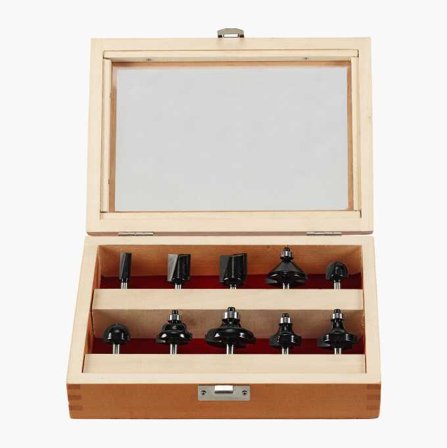 Hårdmetallfrässats 10 delar