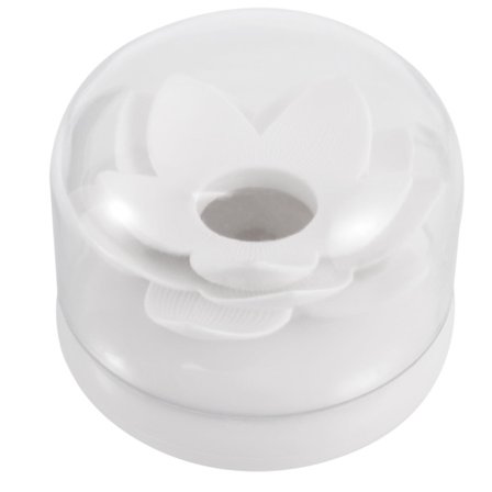 Populär Chic Lotus Bomullsstavshållare Tandpetarehållare Bomullsstavshållare För Heminredning (Vit)