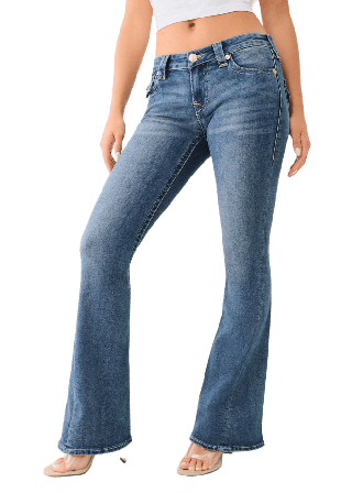 True Religion Joey Lr Flare Jeans Dam Blå 27