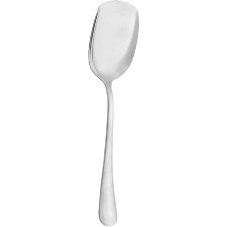 wxsp bestiksæt - stor spiseske i rustfrit stål - husholdningsbestik langskaftet spatel - 2 dele - sølv ske - Perfekt til middag