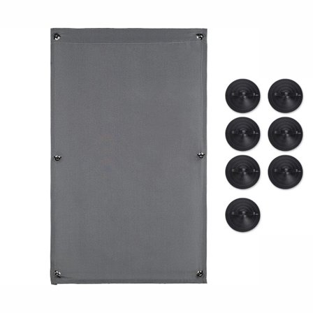 ING Solbeskyttelse med sugekopper 60 x 73 cm Skyggeklud Vinduesolbeskyttelse med sugekopper Skyggeklud Sugekop Solskærm Solklud Sol