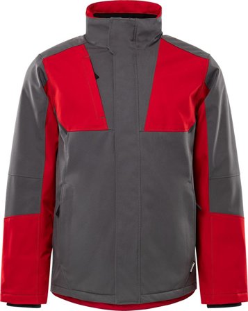 Fristads Herr Softshell vinterjacka stretch 4931 GSW, Grå/Röd