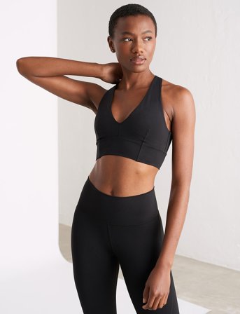 aim ́n Sculpting Crossed Back Bra - Black - XL