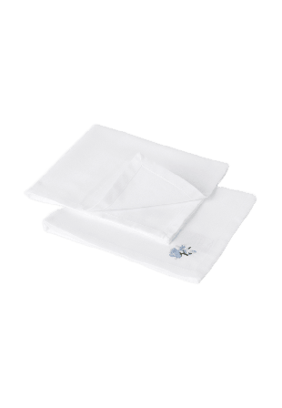 Åhléns Home Servett i bomull BLOSSOM, 2-pack Bordstextil Vit ONESIZE