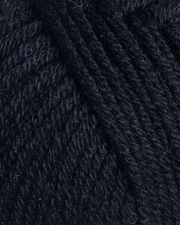 Garn Merino Bomull Schwarz