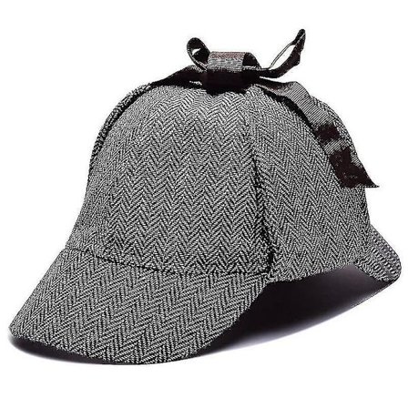 1 stk Sherlock Holmes Detektiv Beret Hatt Unisex Cosplay Tilbehør (d-583-a)-r (FMY)