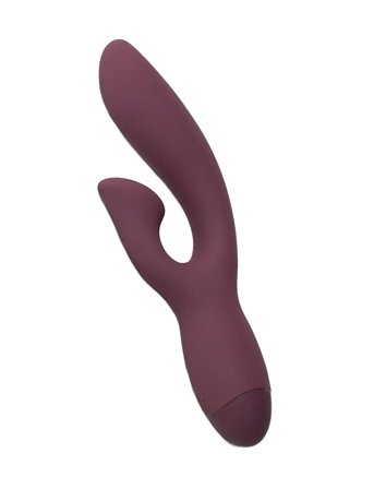 Amaysin Amaysin Curvy Rechargeable Rabbit Vibrator - Burgundy - ONE SIZE