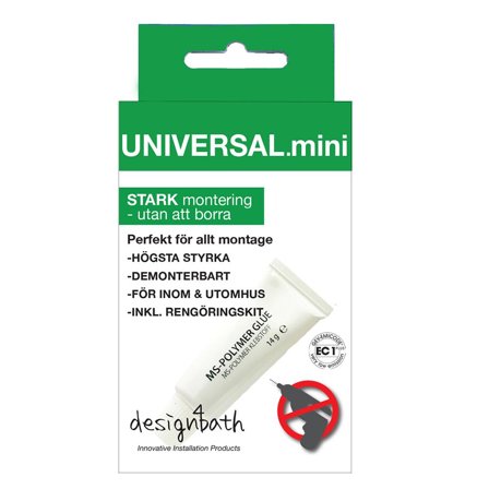 Design4Bath i.Universal Lim til badeværelsesarmaturer, Installation