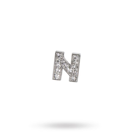 Rhinestone Crystal Letters N- Hundhalsband