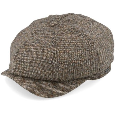 Wigéns - Beige Keps - Newsboy Classic Beige Melange Flat Cap @ Hatstore