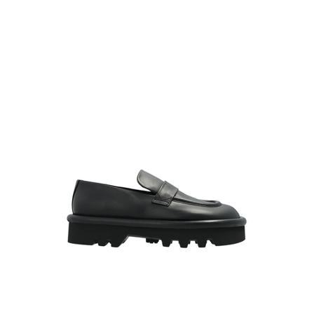JW Anderson Leather loafers Sort, Herre, Størrelse: 44 EU
