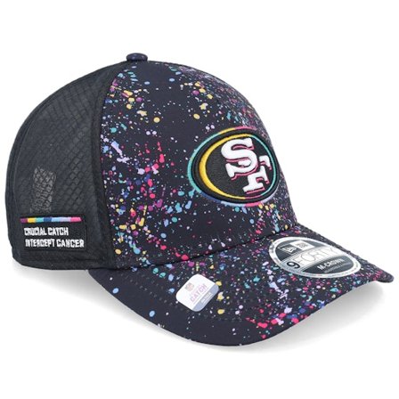 New Era - San Francisco 49ers NFL Crucial Catch 9FORTY A-frame Trucker Trucker Black Cap - NFL @ Hatstore