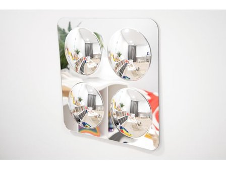 Spegel med 4 konvexa kupoler - Lyreco - Skolmöbler och inredning - Lekmöbler - Skärmar, speglar och teater