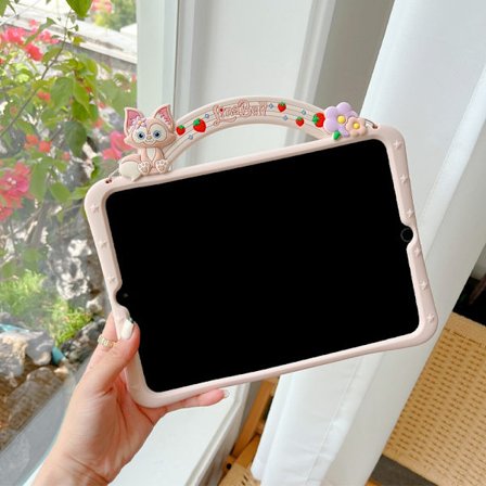 Fodral för iPad mini5 Regnbåge Surfplatta Jordgubbe Räv Tecknad Söt Dinosaurie Silikon