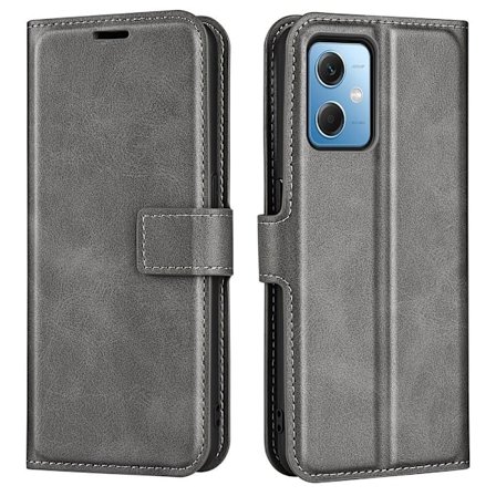 Læderetui med Pung til Xiaomi Redmi Note 12 - Grå