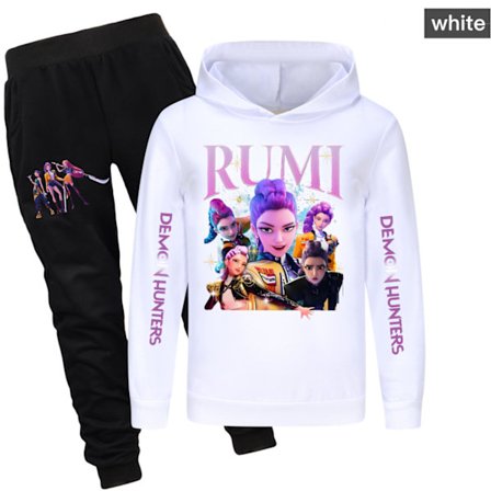 Kpop Heksejegere Barne Genser Hettegenser Bukse Sett