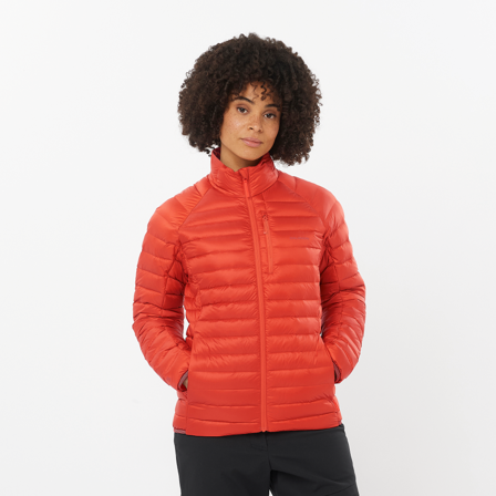 Salomon - Kurtki Odzież Elixir Micro Down Jckt W - Cherry Tomato