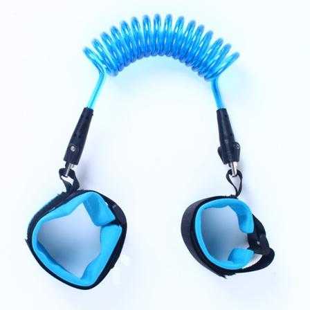 Blå 1,5 meter Anti-förlorad bälte för barn dragrep baby ch