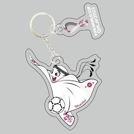 5 st 2022 Qatar FIFA World Cup nyckelringar, 2022 prydnader, FIFA Wor