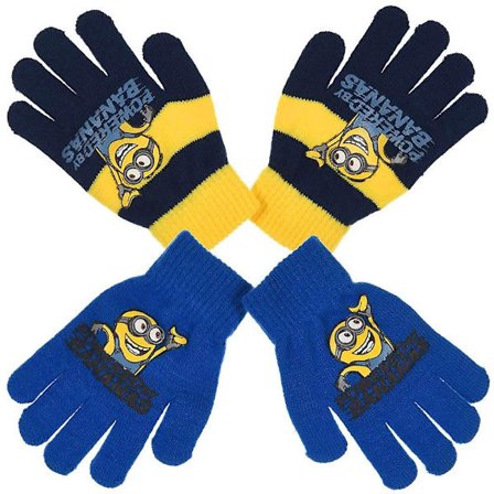 2-pak Minions Despicable Me votter fingervotter én størrelse blå/gul