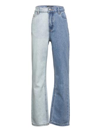 Nlfizzablock Dnm Hw Mom Pant Blue LMTD