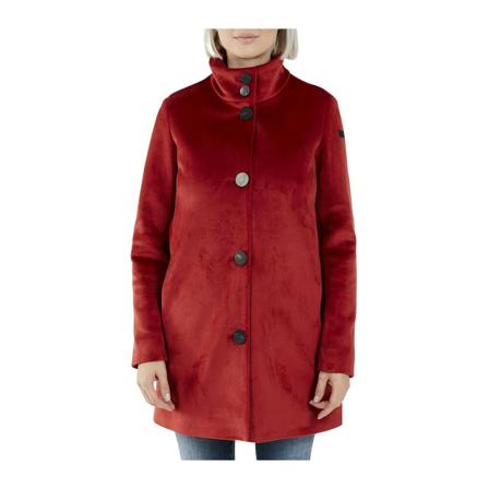 Rrd, Velvet coat - W21559-71 Rood, Dames, Maat:S