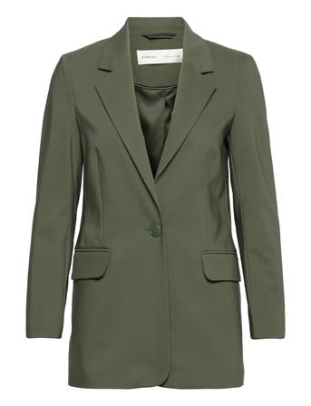 Zellaiw Long Blazer Blazers Single Breasted Blazers Grøn InWear